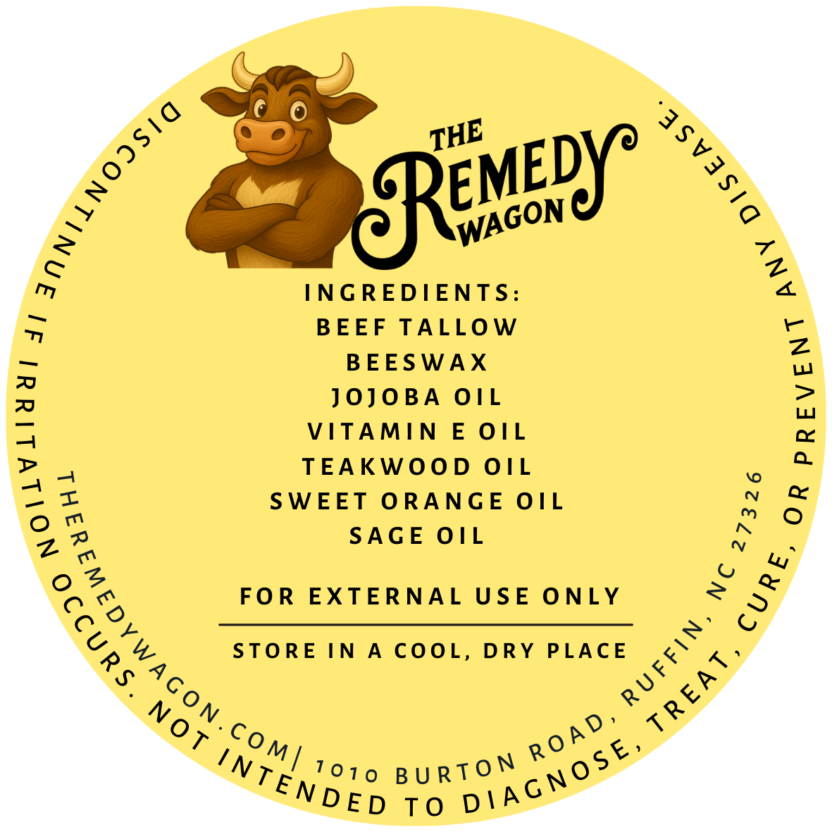 California Gold Rush ingredients label