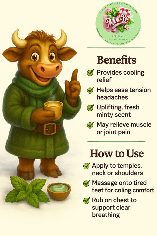 Mint to Be – Cooling Peppermint Tallow Balm for Refreshing Relief