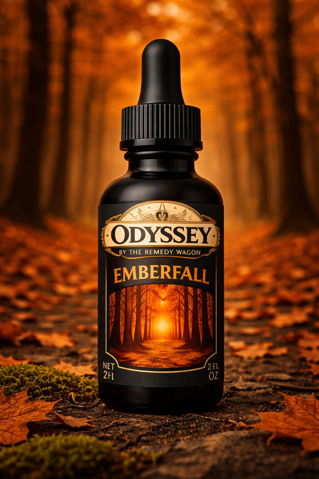 Emberfall – Odyssey Beard Elixir (Non-Toxic Beard Oil with Smoky Orange & Spice - 2 oz)