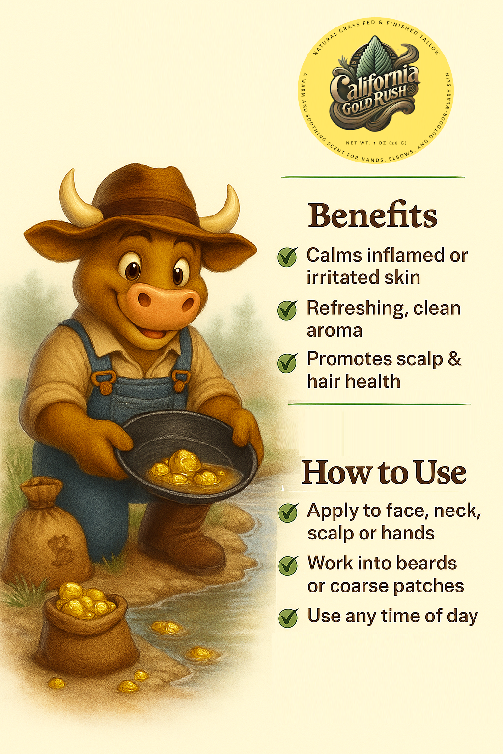 California Gold Rush balm texture