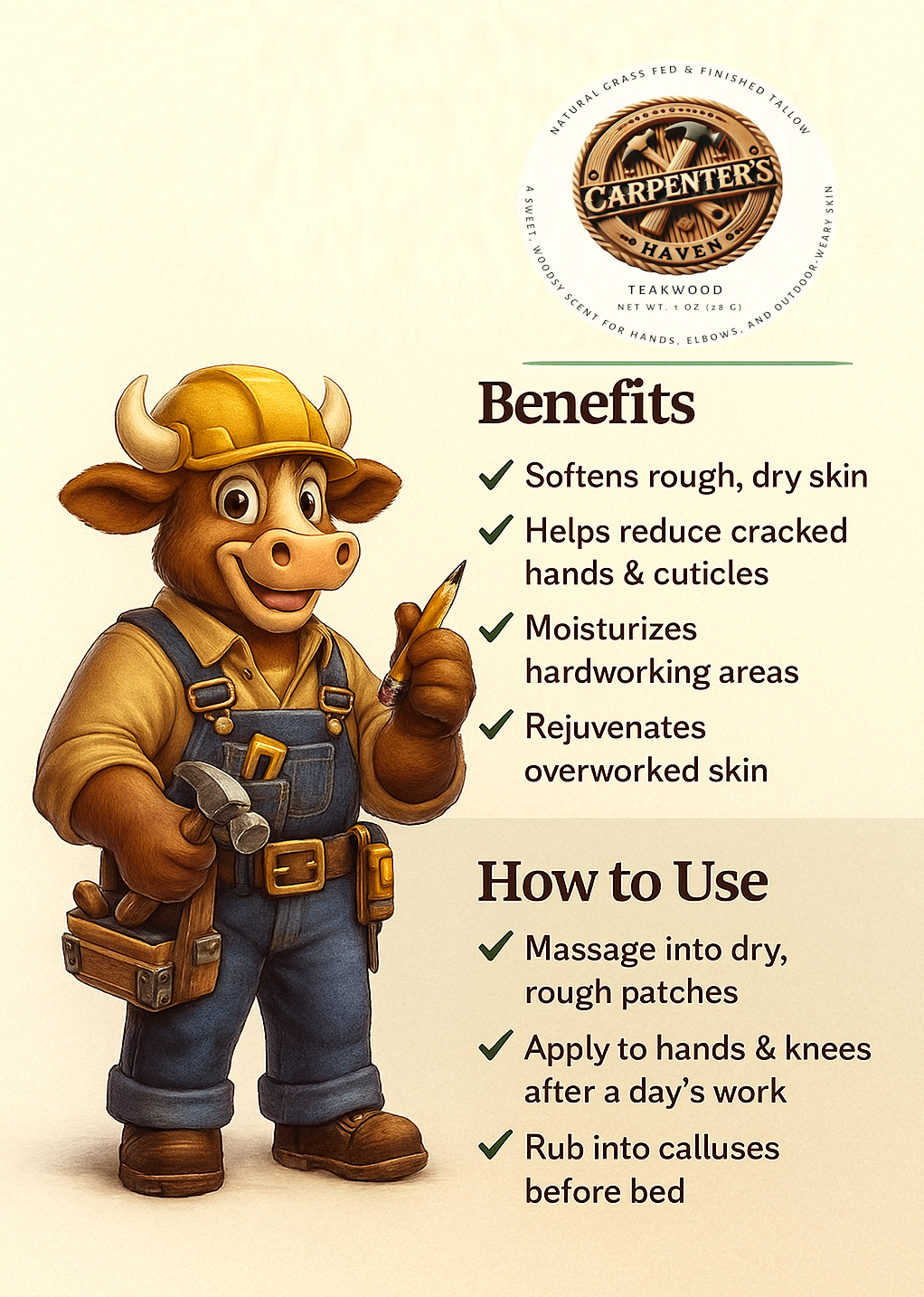 Carpenter’s Haven balm texture sample