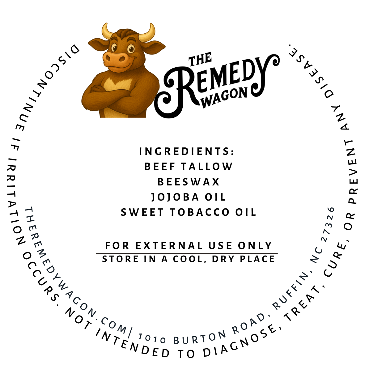 Gentle Ember ingredients label