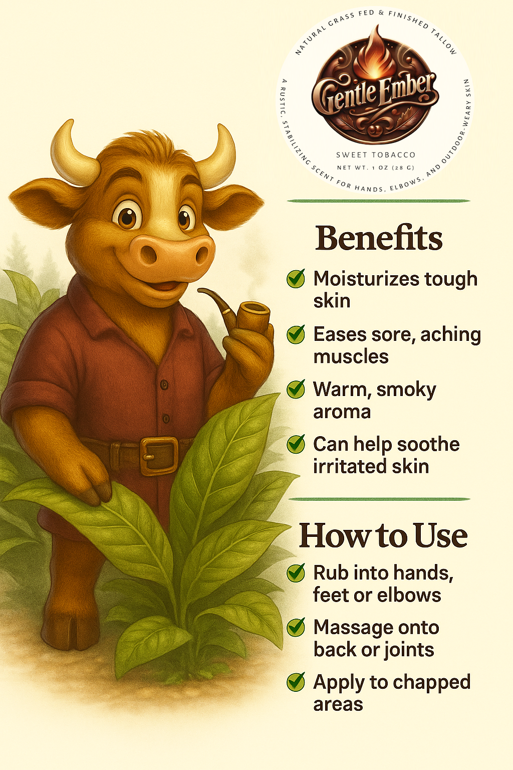 Gentle Ember balm texture close up