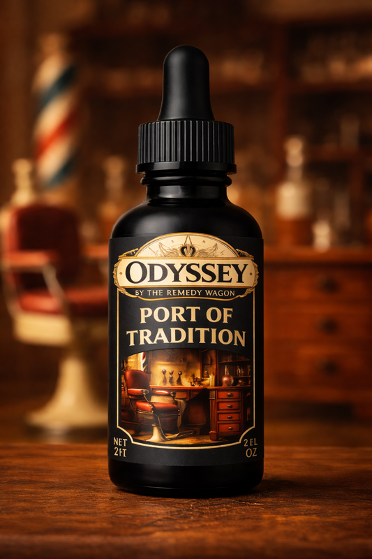 Port of Tradition – Odyssey Beard Elixir (Non-Toxic Barbershop Beard Oil with Bergamot & Bay - 2 oz)