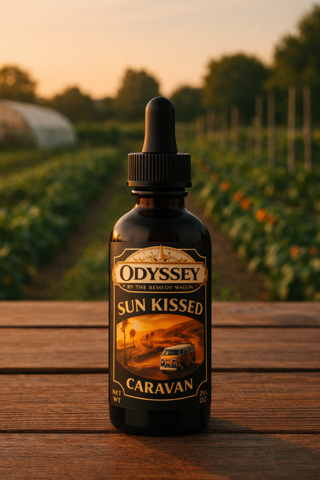 Sun Kissed Caravan – Odyssey Beard Elixir (Non-Toxic Beard Oil with Lavender, Vanilla & Bergamot - 2 oz)