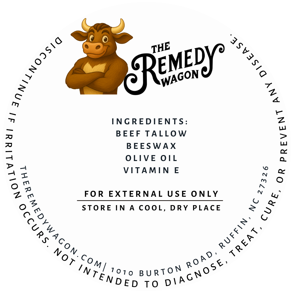 Plain Jayne balm ingredients label