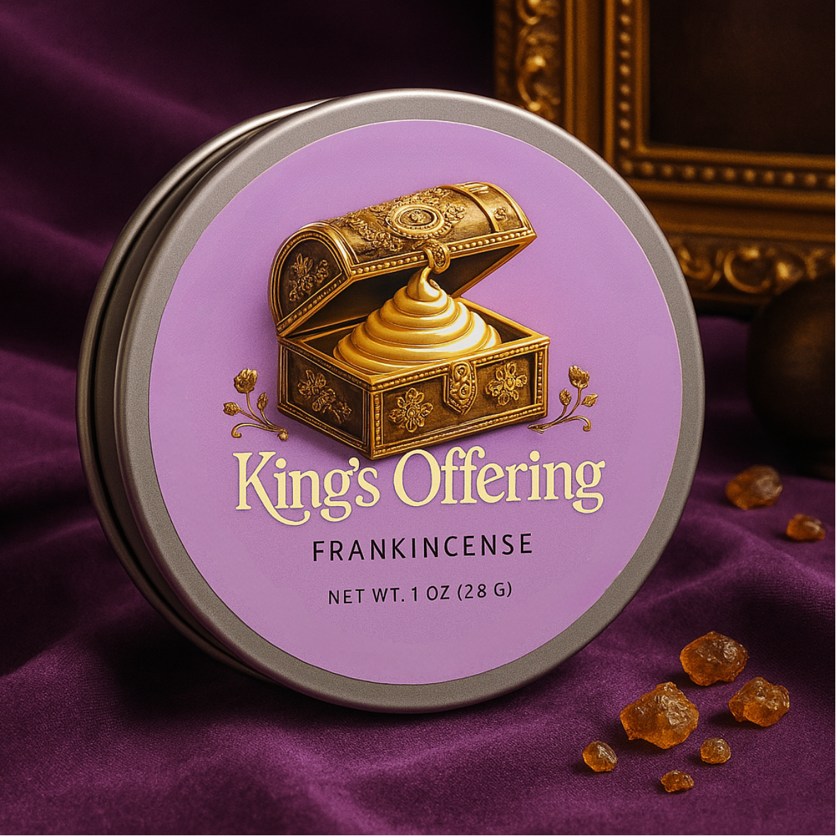 King’s Offering frankincense balm jar