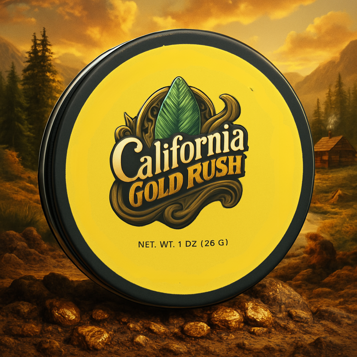 California Gold Rush teakwood citrus balm jar