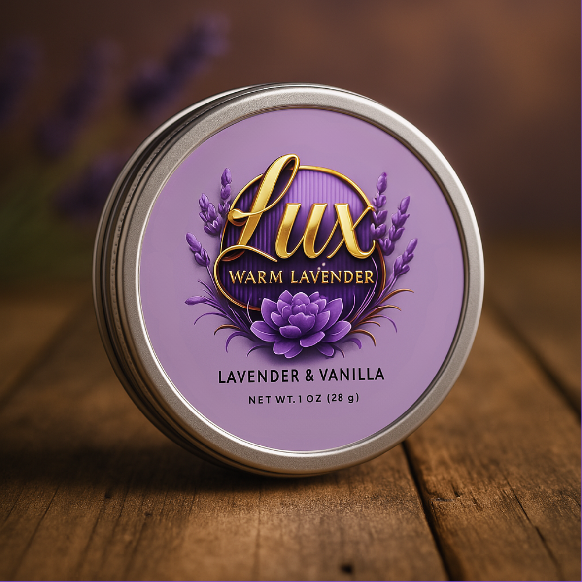 LUX lavender vanilla tallow balm jar